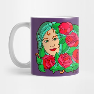 Veil of Red Roses Mug